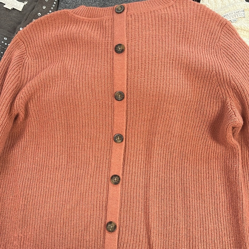 Boden Terracotta Ribbed Sweater - Picture 4 of 4